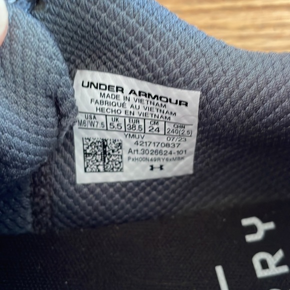 Unisex Curry Team 10 Flow Basketball Shoe in pitch grey/white - Picture 4 of 5